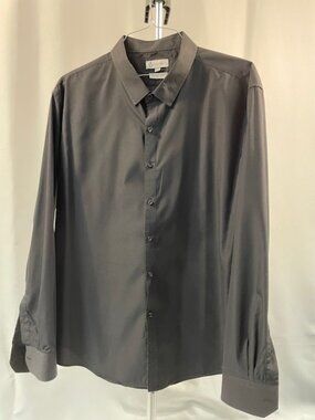 Men's Valerio Black Dress Shirt